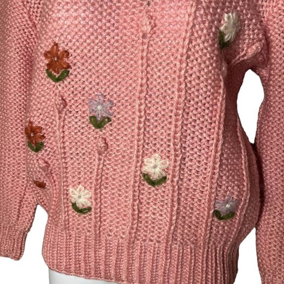 Vintage Mister Noah Pink Knit Sweater - Picture 5 of 8